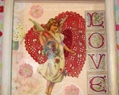 Vintage Valentine Shadow Box Shrine Vintaj for Love