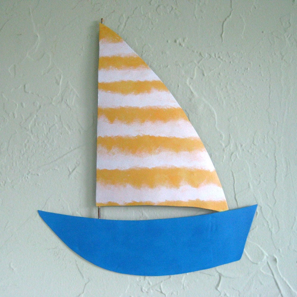 Sailboat Metal Wall Sculpture