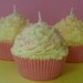 Cupcake Candle, Pink Lemonade Scented, Soy Wax