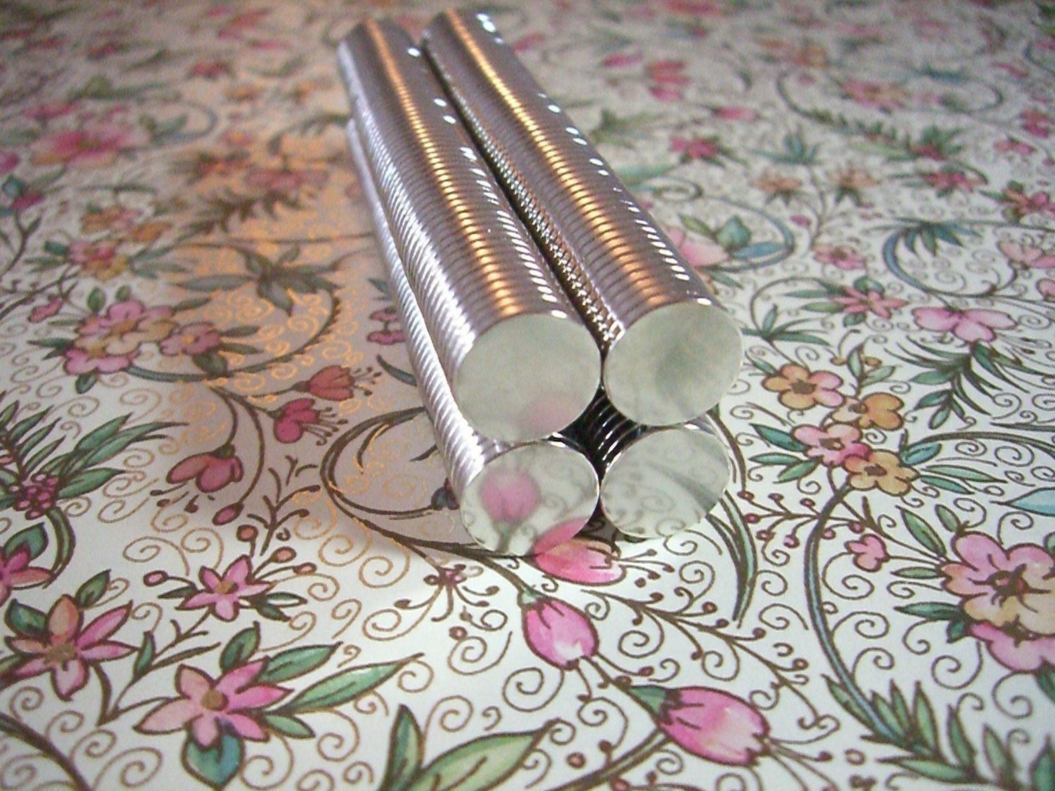 100  Neodymium Rare Earth Magnets-Great for glass tile and scrabble tile  1/2 x 1/16  ((13-08-117))
