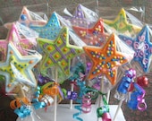 Star Wand Cookie Pops - Cookie Suckers - Fairy Wand Cookie Favors - 1 Dozen
