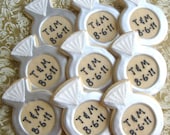 Personalized Diamond Ring Cookies - Diamond Ring Cookie Favors - 1 Dozen Il_170x135