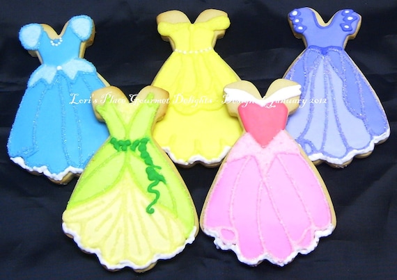 Reserved for Tiffany-----Princess Dress Cookies - 3.75 each