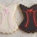 CORSET Cookies - Corset Decorated Cookies -Bachelorette Party Cookie Favors - Bridesmaid Cookie Favors - 3.50 each