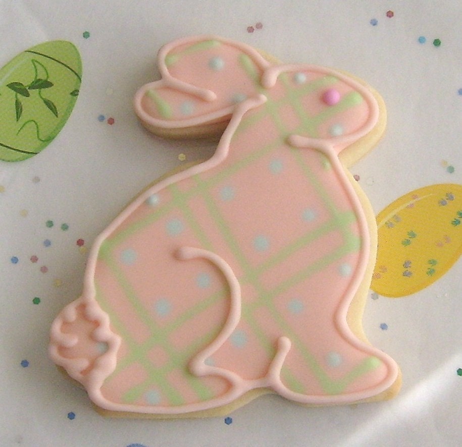 Reserved for Elaine---Bunny Cookies - Easter Cookies - Baby Shower Cookies - 1 Dozen