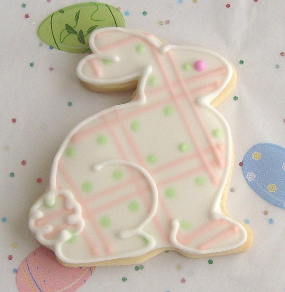 Reserved for Elaine---Bunny Cookies - Easter Cookies - Baby Shower Cookies - 1 Dozen