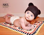 Bear Baby Hat  Ready To Ship Toddler size