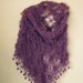 Purple Mohair Shawl