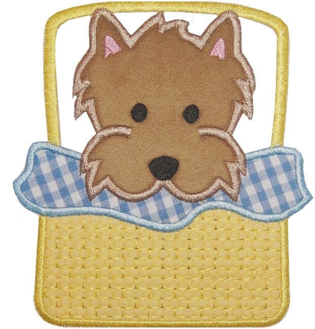 Toto Puppy (Applique)  embroidered patch , sew or iron on your choice