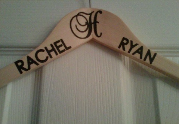 Personalized Monogram Wooden Dress Hanger Il_170x135
