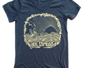 Womens Zen Threads BEACH T Shirt american apparel S M L XL (17 Color Options)