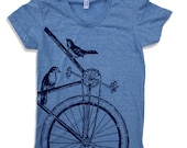 Womens SPARROW BIKE T Shirt S M L XL (14 Colors Available)