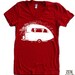 Women's VINTAGE CAMPER  t shirt american apparelS M L XL (16 Colors Available)