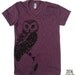 Womens OWL vintage soft american apparel T Shirt S M L XL (16 Colors Available)