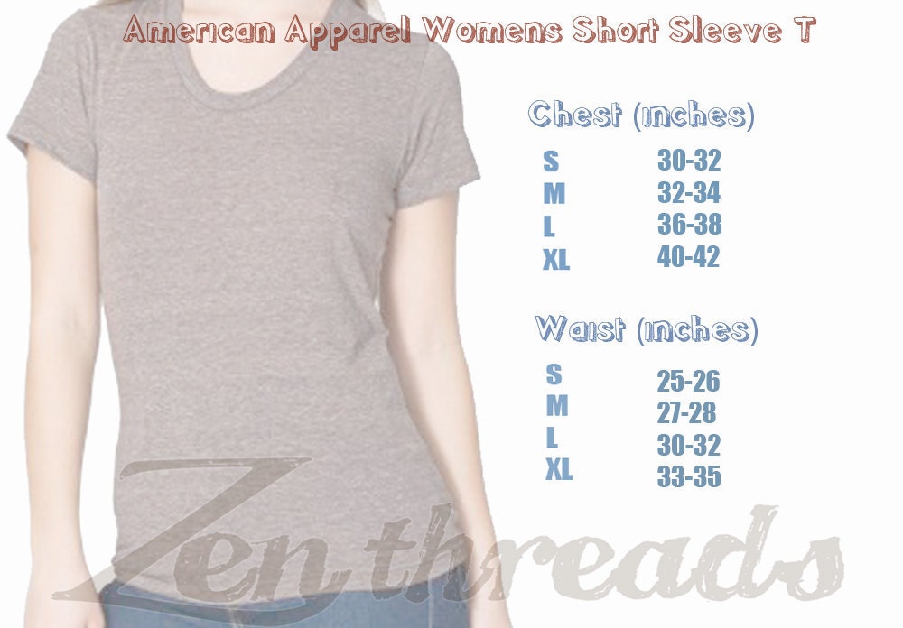 Womens NAMASTE american apparel T Shirt S M L XL (17 Colors Available)