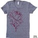 Womens LOTUS FLOWER t-shirt american apparel S M L XL (17 Colors Available)