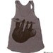 Womens TREE SLOTH american apparel Tri-Blend Racerback Tank Top S M L (8 Color Options)