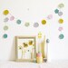 crochet flower garland... Mimi - spring pastels, nursery decor - MADE TO ORDER