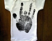 Give Me a Dead High Five Jerry Garcia Handprint Graphic Baby Bodysuit By TrulySanctuary Baby Shower Gift First Birthday Gift Party Favor