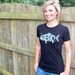 Womens tshirt - Peace on Alternative Apparel tee