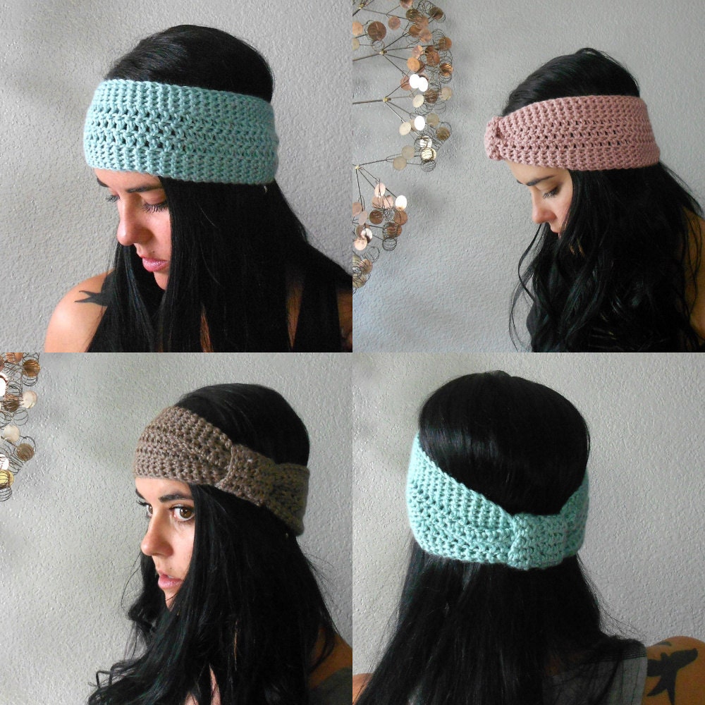 versatile turban knot ear warmer / headband . eco friendly . vegan . PICK YOUR COLOR