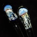 2 piece set OCEAN JELLYFISH handmade glass hairstick