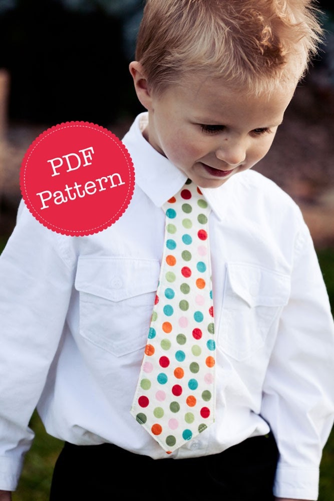 PDF Sewing Pattern for Little Lads' Necktie, Skinny Tie and Wide Tie Styles Included, Make and Sell, DIY by Angel Lea Designs