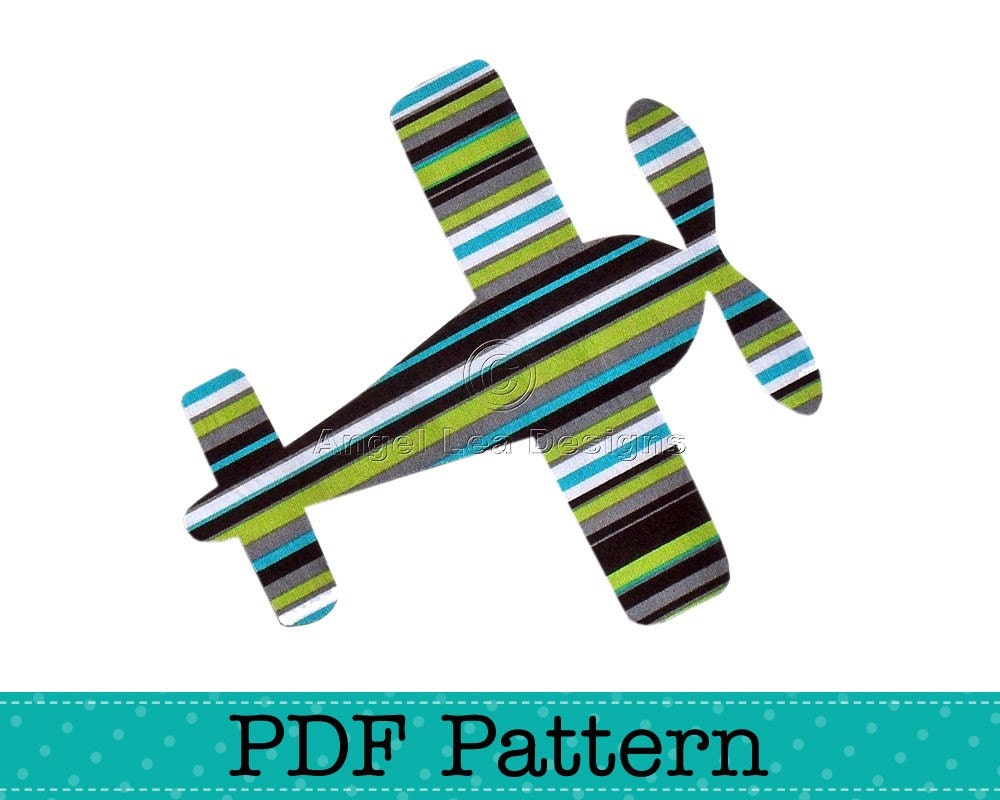 Aeroplane Applique Template, Airplane, Aircraft, Transport, DIY, Children, PDF Pattern by Angel Lea Designs, Instant Download