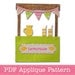 Lemonade Stand Applique Template PDF Applique Pattern Summer Applique Design Child's Lemonade Stand