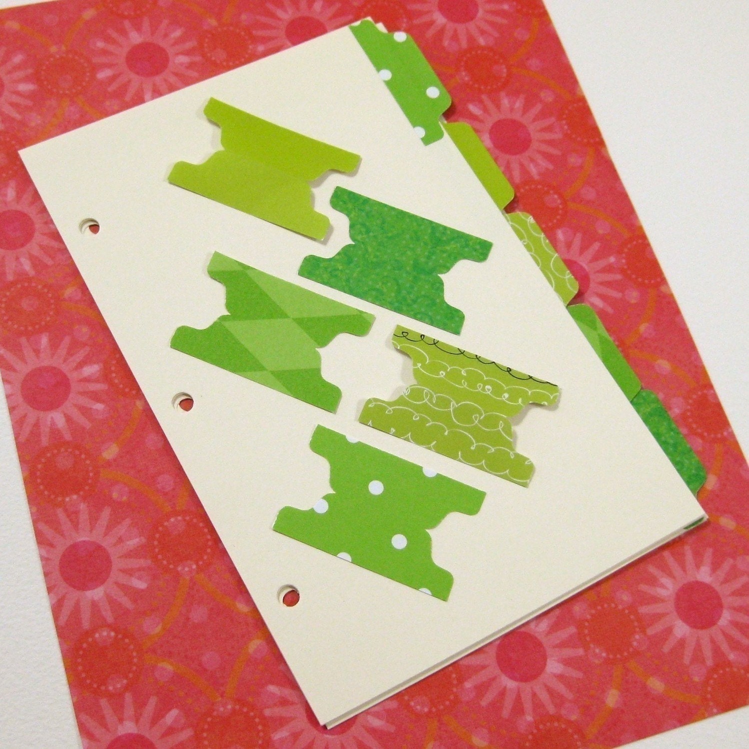 Binder Dividers for Notebooks, Journals and Index Card Binders