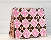 Binder Notebook, 9 x 11, Chocolate and Pink