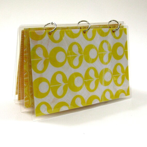 Three Ring 6 x 9 Journal Binder, Mod Yellow