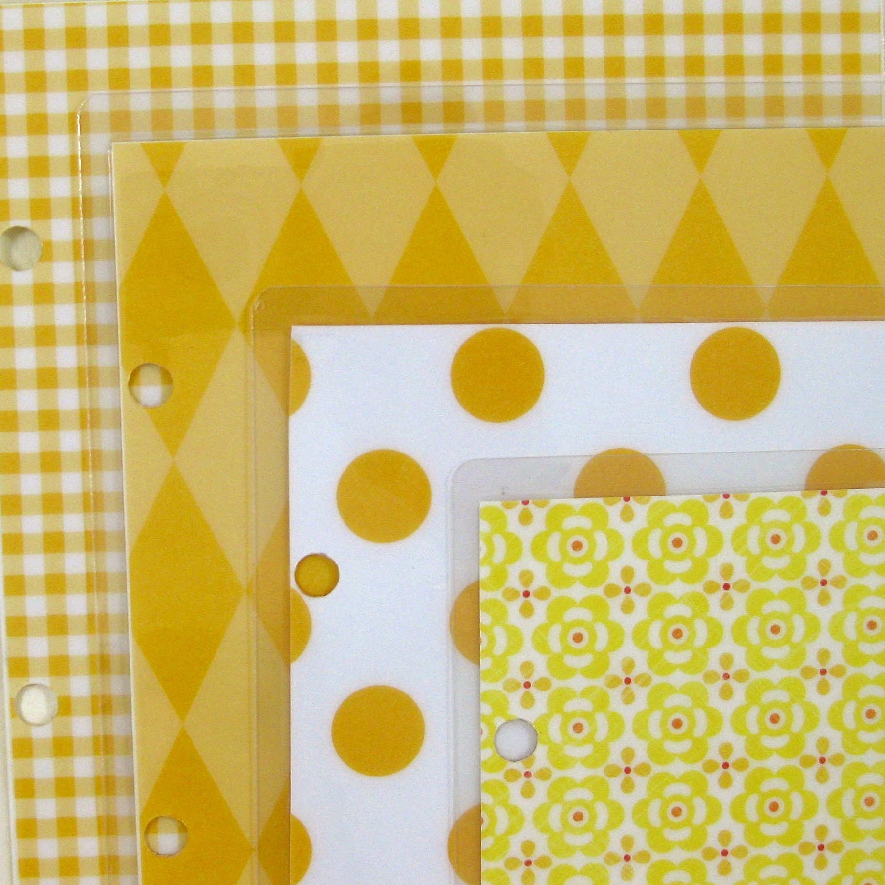 Three Ring 6 x 9 Journal Binder, Mod Yellow