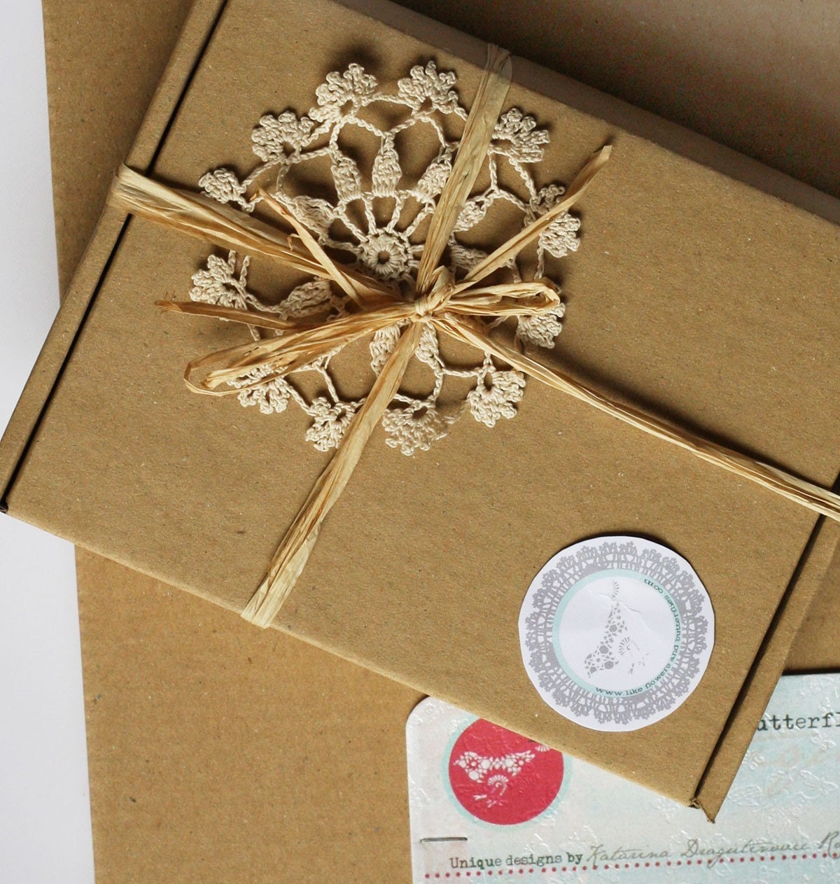 Craft ecru cardboard paper packaging templates simple boxes set of 50
