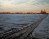 oil painting landscape road - Seeking