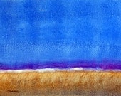 Abstract Watercolor Painting - Horizon