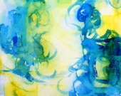 Secret Garden Watercolor Abstract