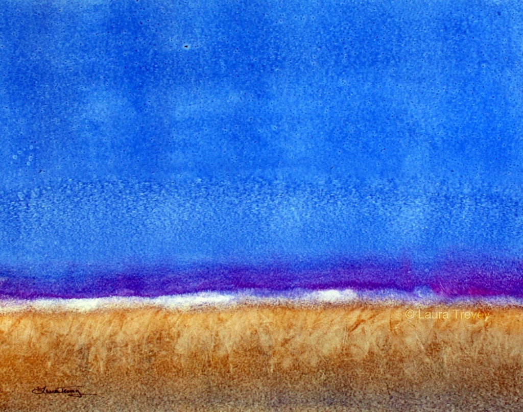 Abstract Watercolor Painting - Horizon