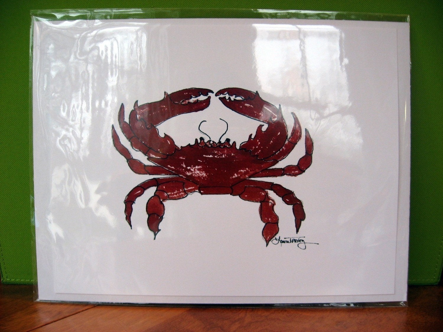 Red Crab Print