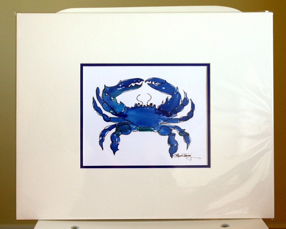 Blue Crab Digital Print