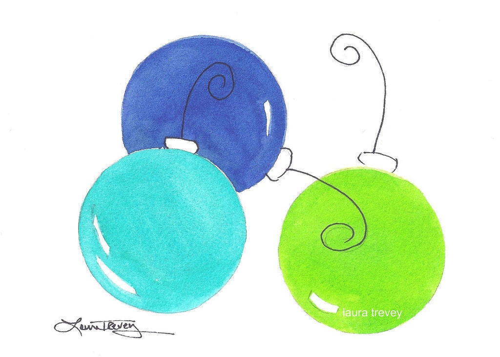Original Painting Christmas Balls