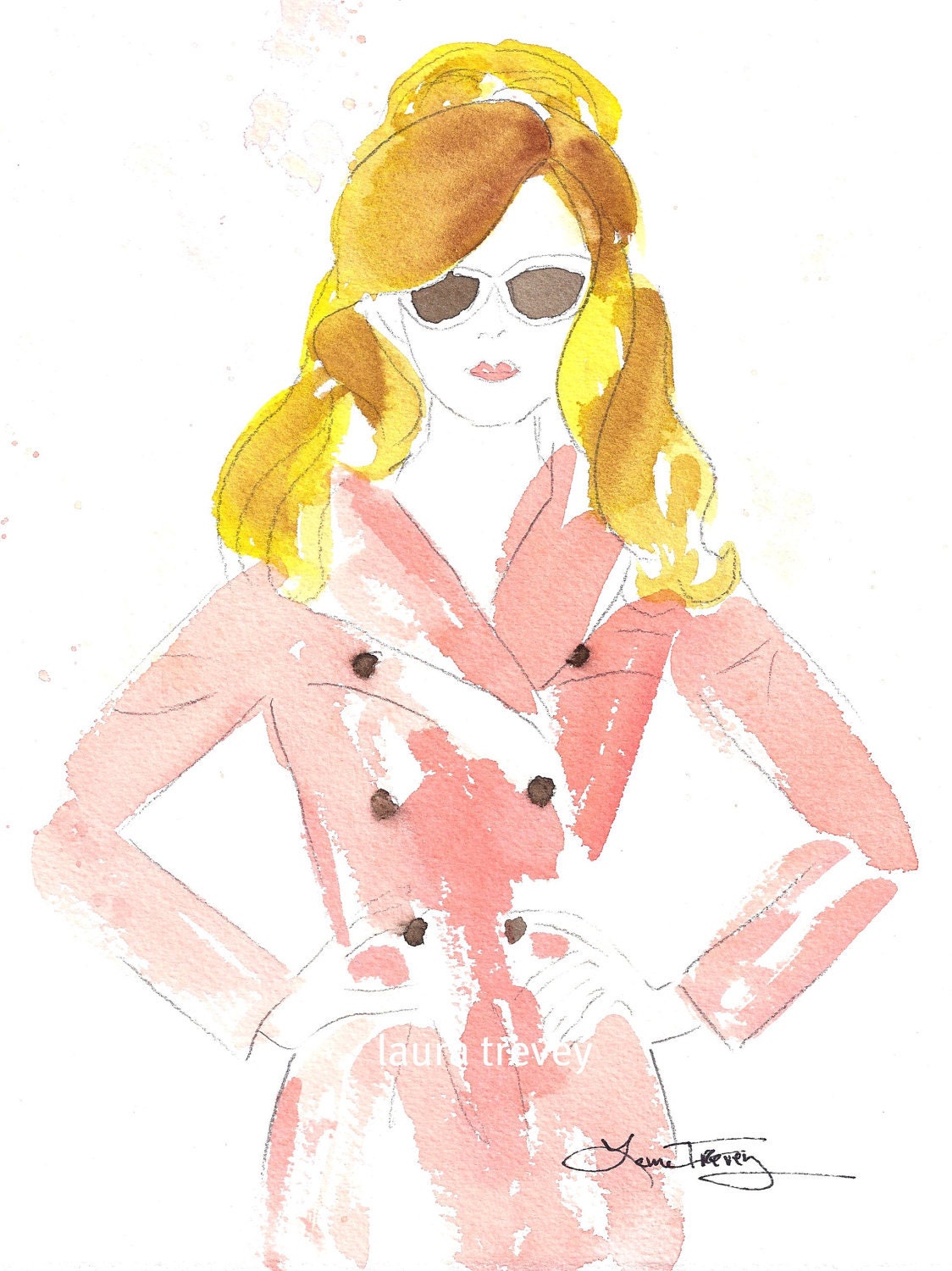 Fashion Illustration in Watercolor