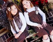 2 piece package....1 skirt and 1 dress....Coordinating Sibling Outfits... big sister.. little sister... perfect for photo shoots...