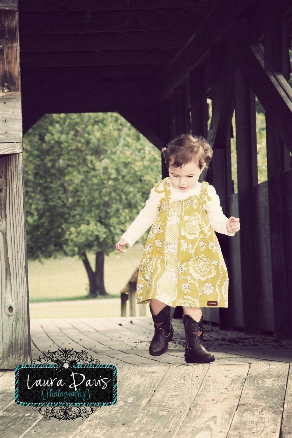 Childrens Clothing...Yellow...Mustard Smocked Dress...handmade childrens clothing by laken and lila