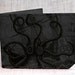 wallet - leather wallet - octopus attacks wallet - men wallet- grey