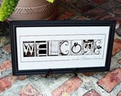 Personalized Name Frame Print (10x20) unframed, personalized home decor