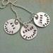 Personalized Jewelry - Hand Stamped Necklace - Mommy Necklace - Tiny Tokens Designs