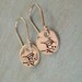 BIRDS ON A BRANCH.... Hand Stamped Earrings - Sterling Silver Dangle Earrings - Personalized Jewelry