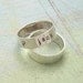 Hand Stamped Ring - Sterling Silver Personalized Ring - RING OF LOVE - Mommy Ring