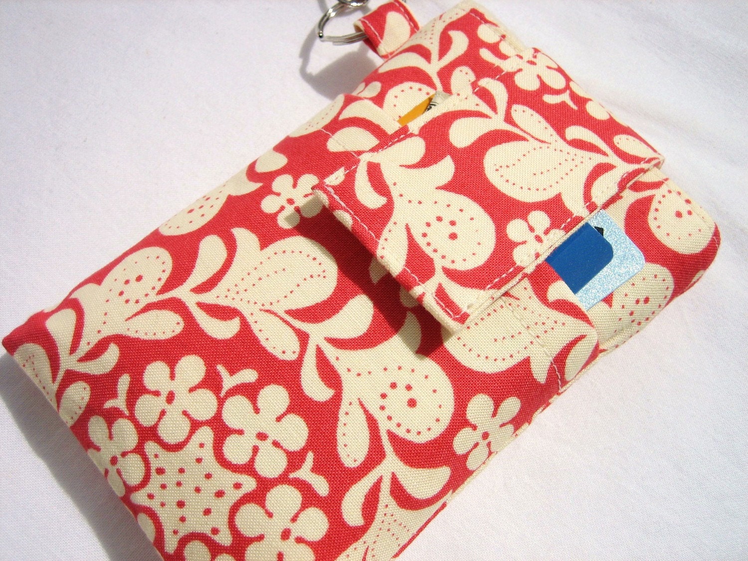 iPhone5, iPhone, Droidx Blackberry iPod Touch HTC Phone Cover (with Pocket)-Orange Henna Gargen